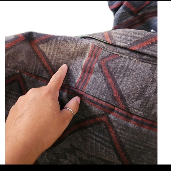 Faherty Mens Aztec Printed Bondi Reversible Jacket M - Picture 9 of 9